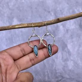 Nature Fusion - Moonstone & Labradorite Earrings