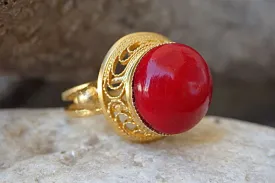 Red Stone Ring