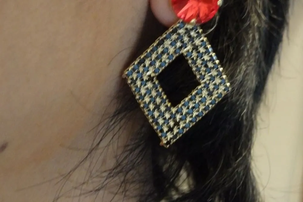 Rhombus Post Earrings