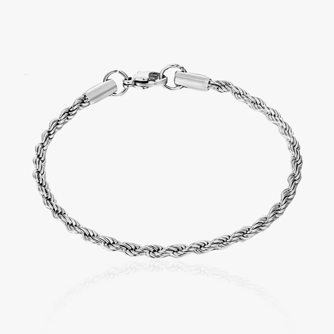 Rope Bracelet (Silver) 3MM