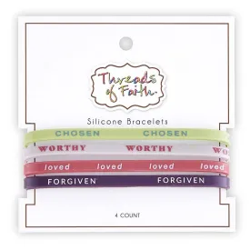 Silicone Bracelet - God Calls Me - 4pc