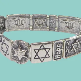 Silver Bracelet Israeli bracelets Hope Star of David