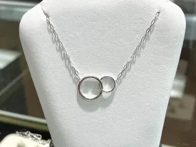 Silver Interlocking Circle Necklace