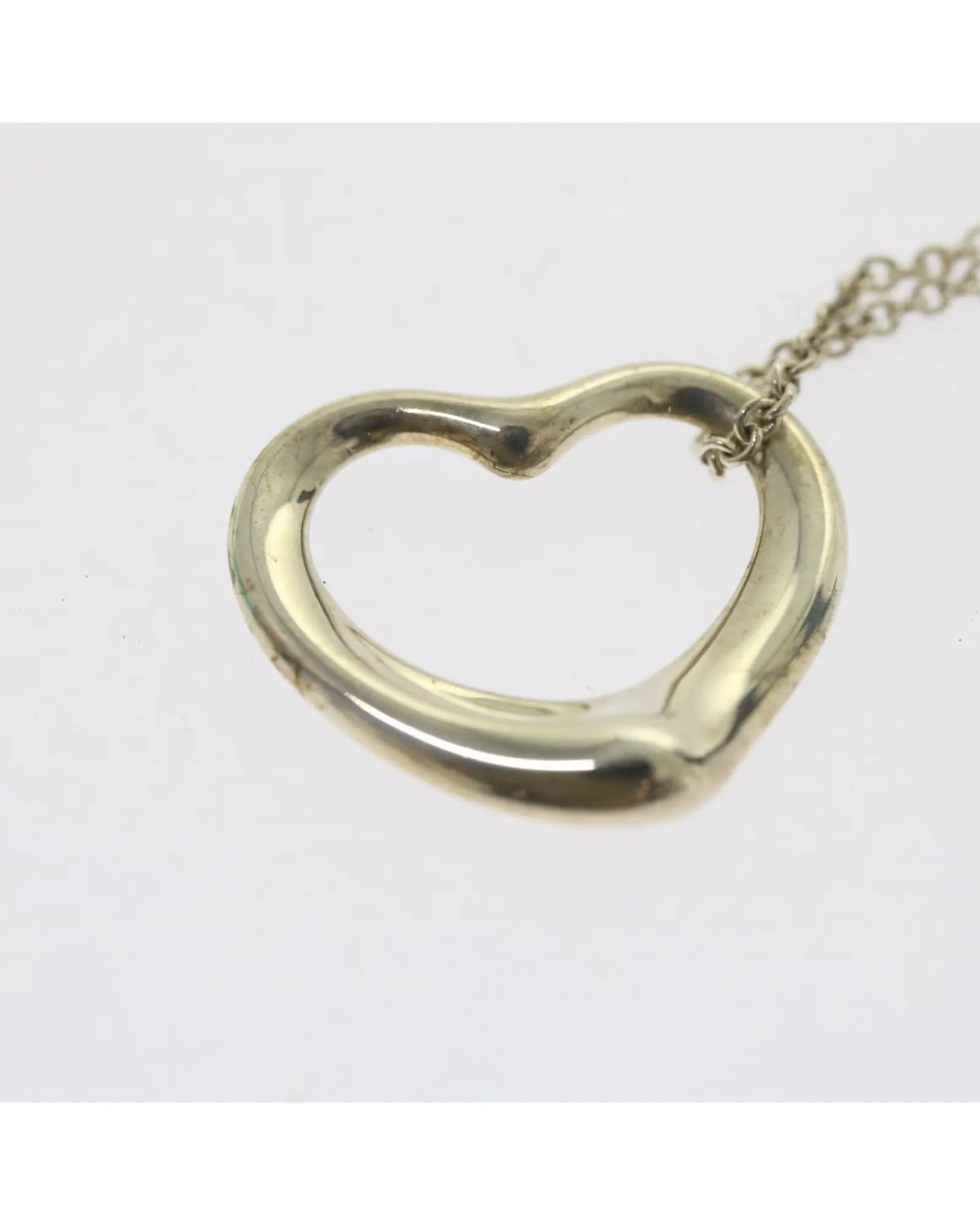 Silver Open Heart Necklace Tiffany&Co