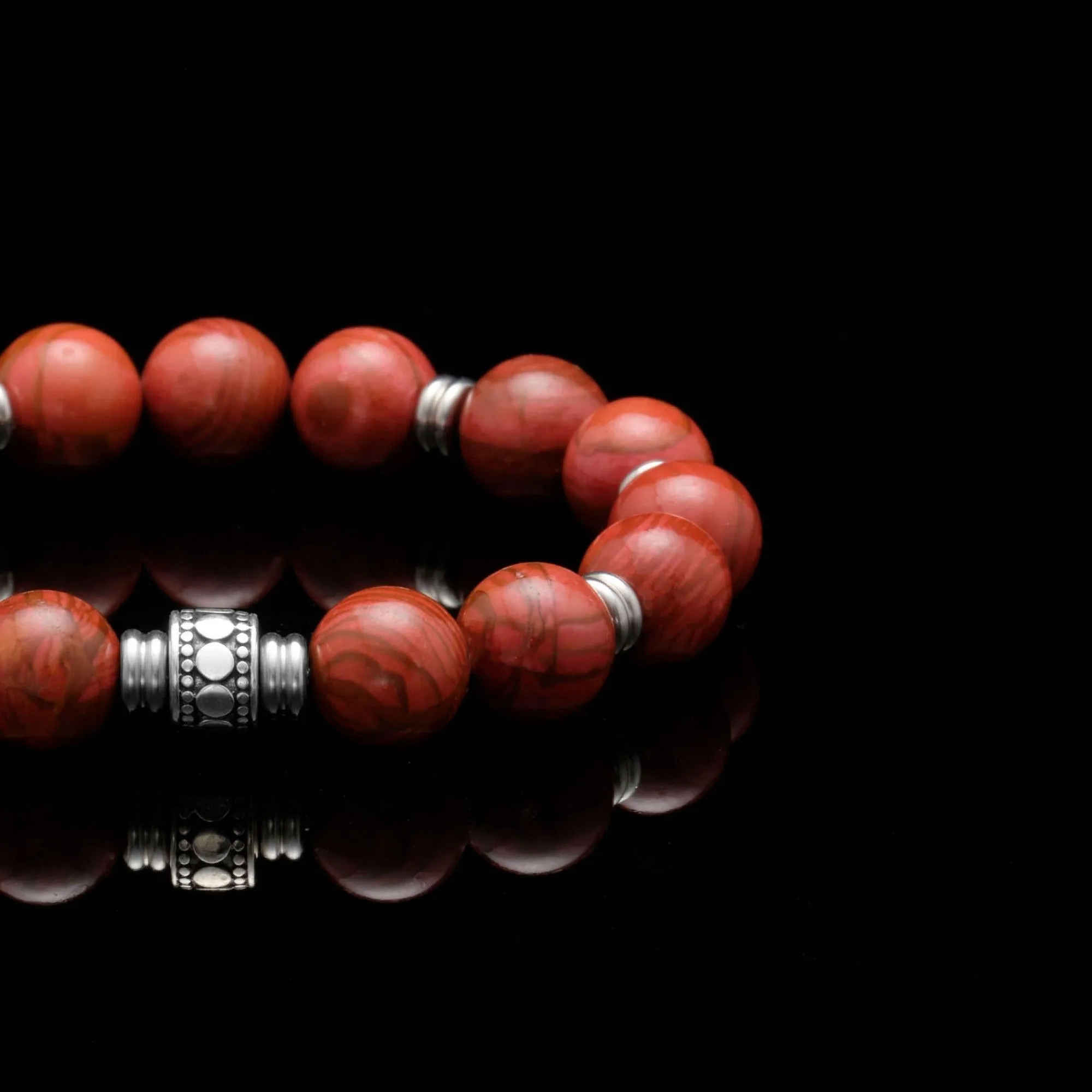 Stainless Steel Spacer Root Chakra Bracelet