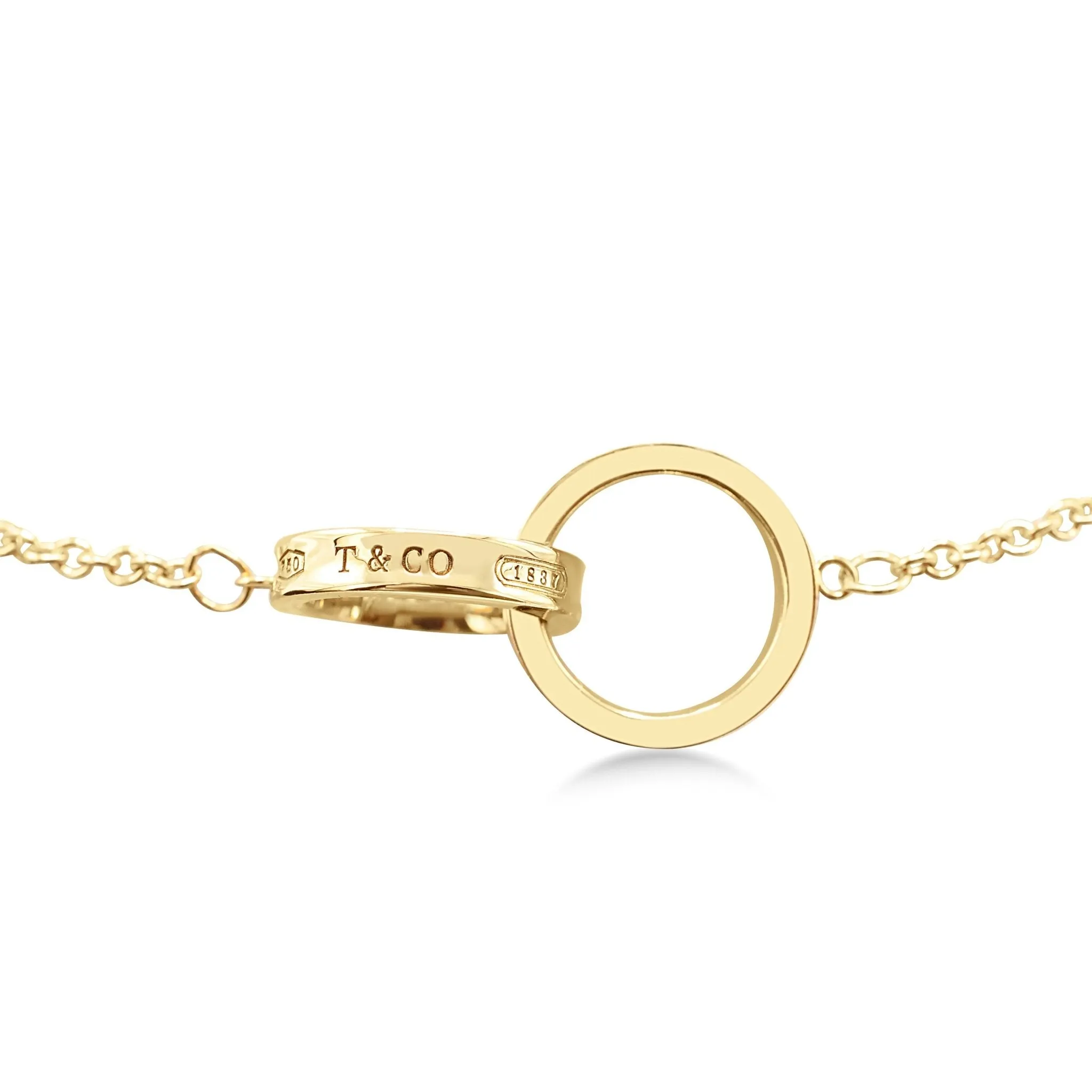 Tiffany 1837  Interlocking Circles Chain Bracelet - Rose