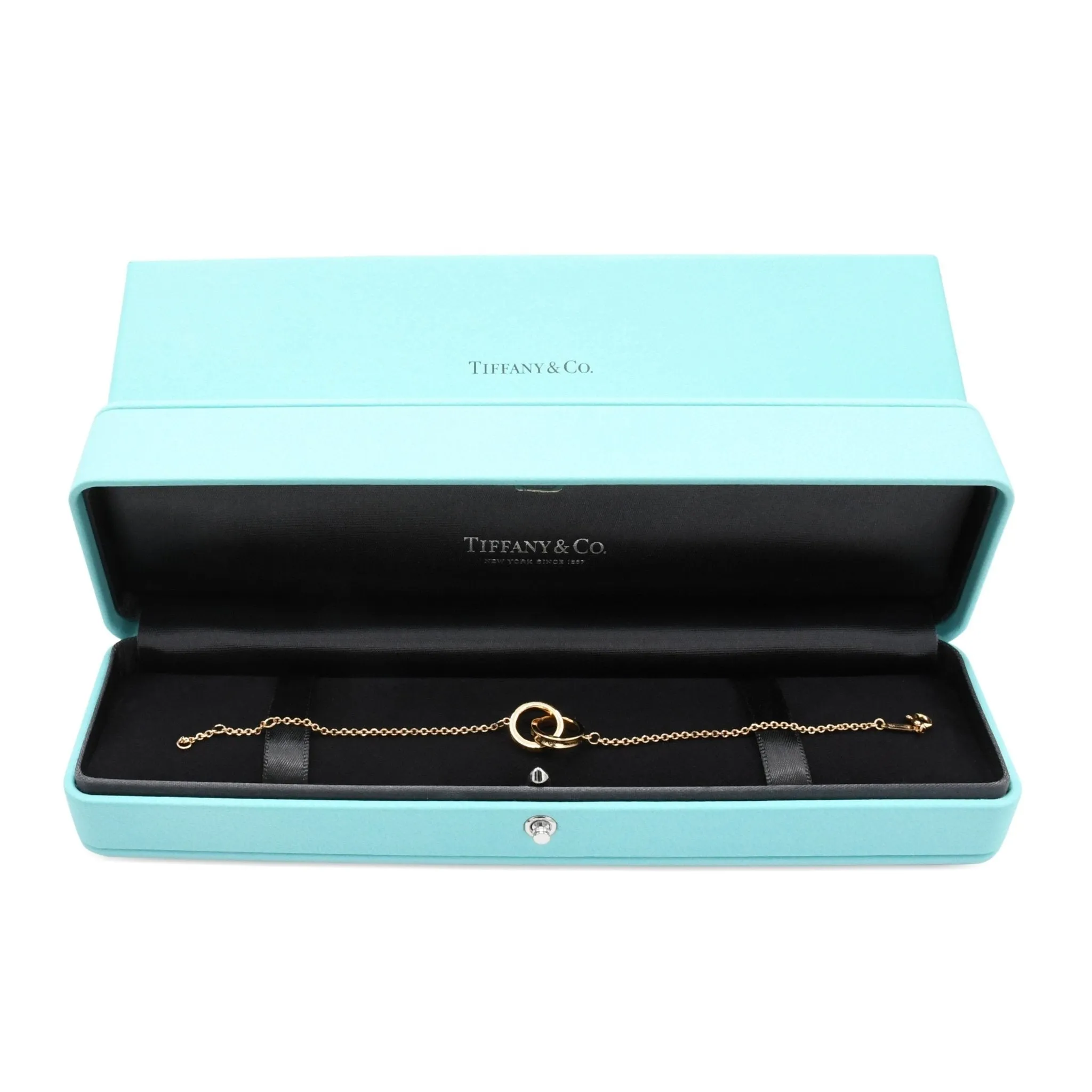 Tiffany 1837  Interlocking Circles Chain Bracelet - Rose