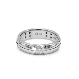 Tiffany & Co. 18ct White Gold Diamond Band Ring