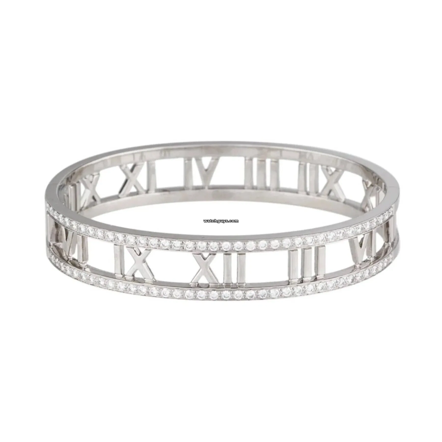 Tiffany & Co. Atlas Diamond Bracelet 18K White Gold