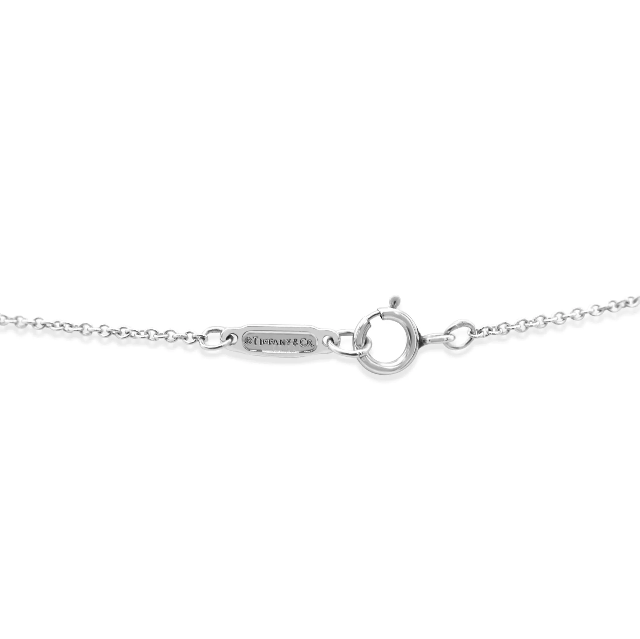 Tiffany Diamond Pendant Necklace 21" - Platinum