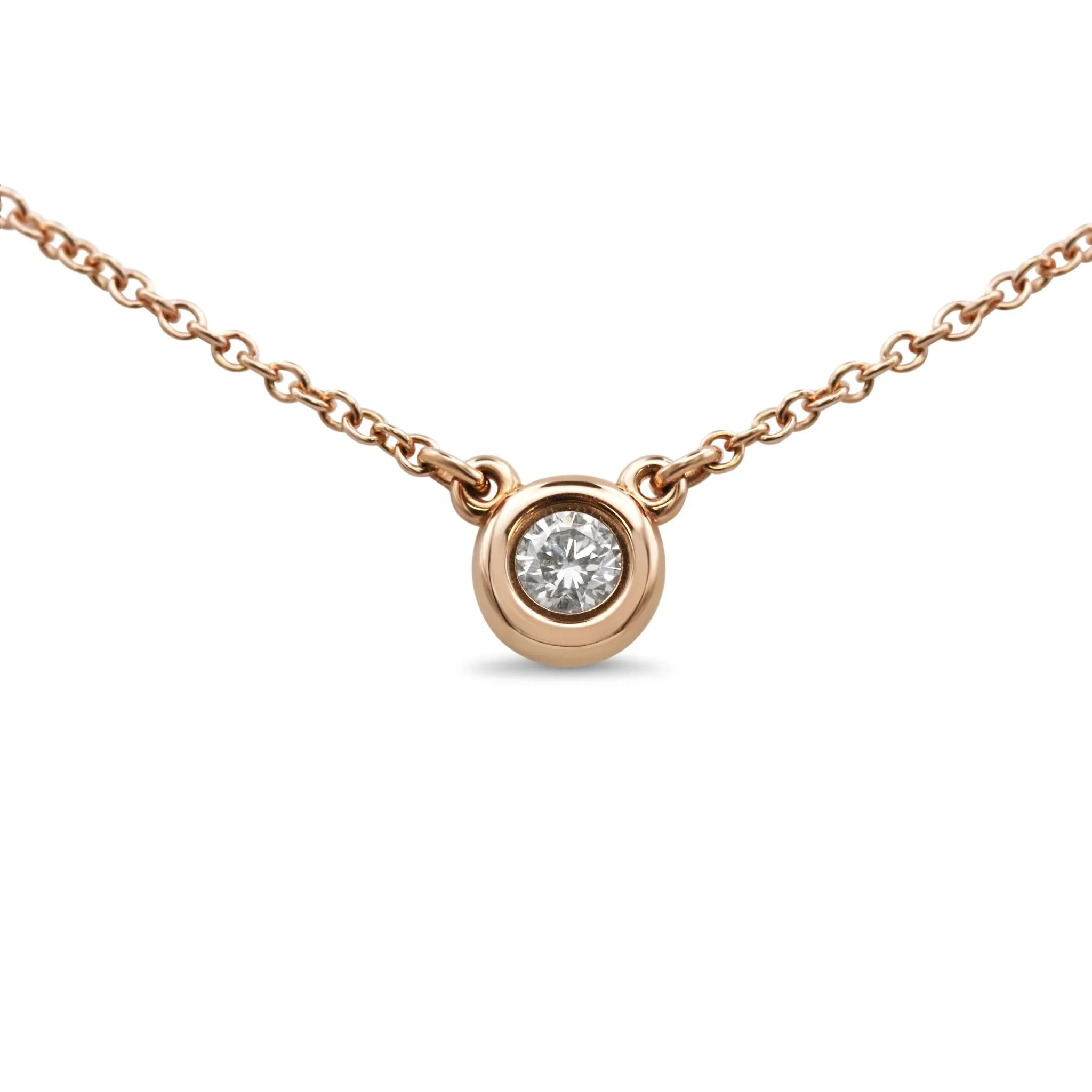 Tiffany Elsa Peretti Diamonds By The Yard Necklace - 18ct Rose Gold