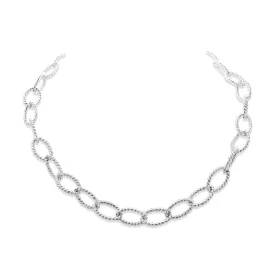 Tiffany Oval Twisted Rope Link 18" Necklace - Sterling Silver