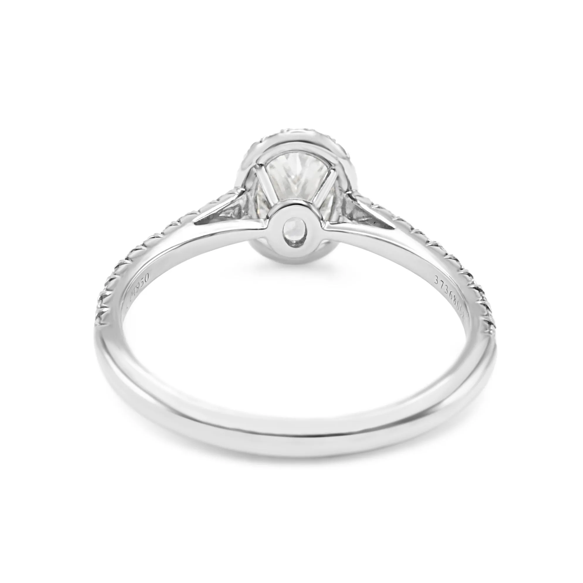 Tiffany Soleste Certificated Oval Diamond Ring - Platinum