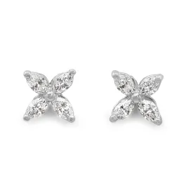 Tiffany Victoria Mini Diamond Stud Earrings - Platinum