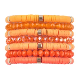 Tiger Pride Beaded Bracelet 7 Set