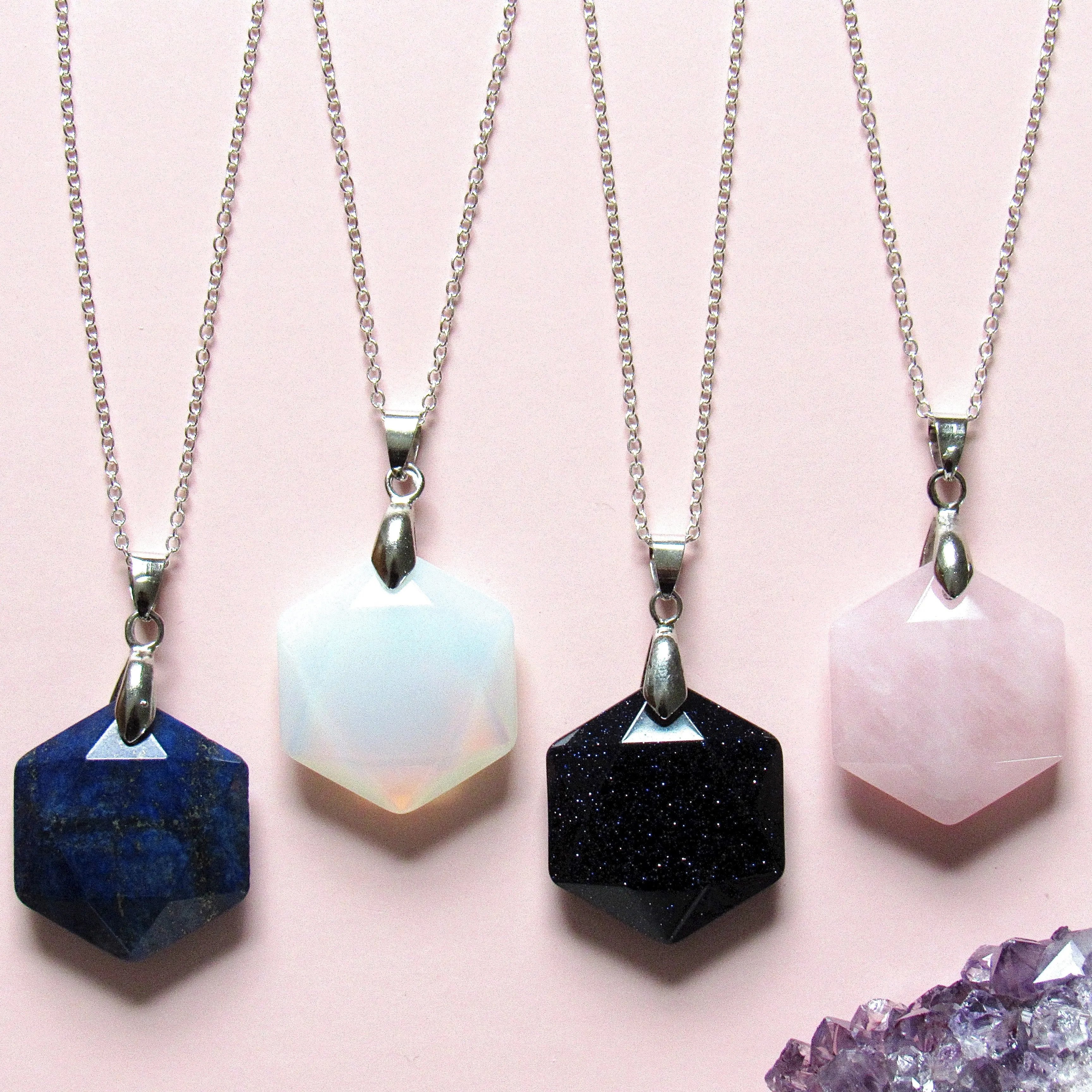 Twinkling Crystal Necklaces (4 Choices)