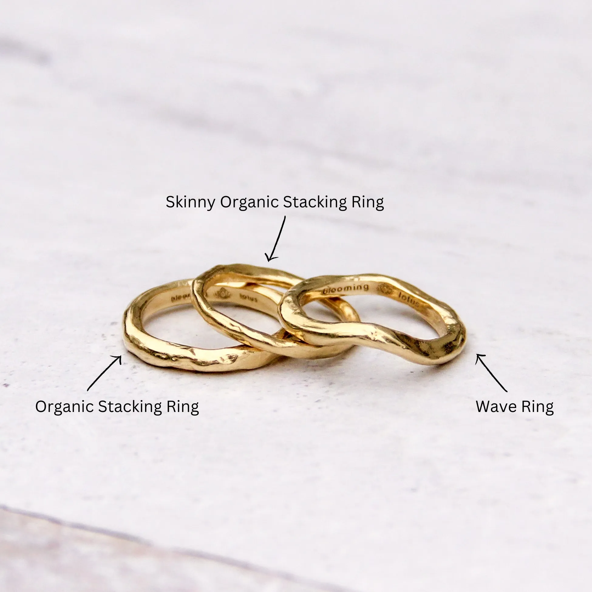 Wave Ring | Solid 14k Gold