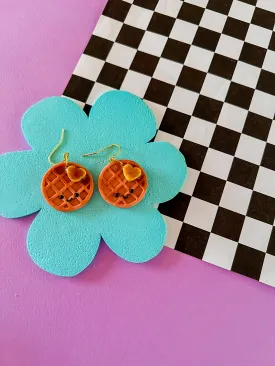 Wendy Earrings - Waffle Earrings